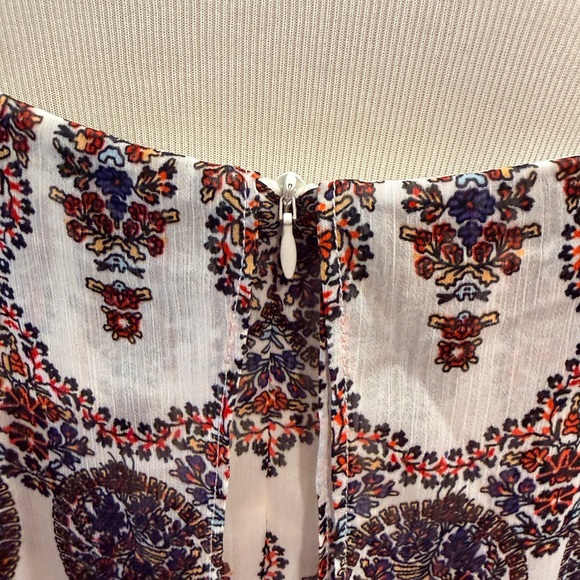 Banana Republic Black, Red, Brown Patterned Maxi Dress - Picture 4 of 7